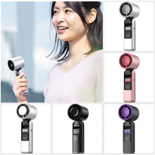 Load image into Gallery viewer, 4000mAh USB Rechargeable Fan Handheld Ice Cooling Fan Refrigeration Turbo Digital Display Electric Fan Office Desktop Outdoor