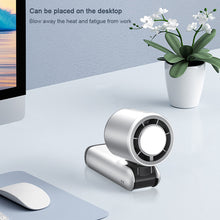 Load image into Gallery viewer, 4000mAh USB Rechargeable Fan Handheld Ice Cooling Fan Refrigeration Turbo Digital Display Electric Fan Office Desktop Outdoor
