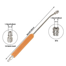 Load image into Gallery viewer, Stainless Steel 1/4 Quick Connector Car Wash High Pressure Water Self-Locking Extension Rod Nozzle Extension Rod Accessories