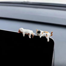 Load image into Gallery viewer, Car Ornament Center Console Navigator Screen Sleeping Cat Decoration For Computer Display Lying Cat Animal Sculpture