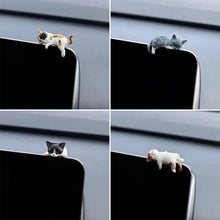 Load image into Gallery viewer, Car Ornament Center Console Navigator Screen Sleeping Cat Decoration For Computer Display Lying Cat Animal Sculpture