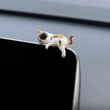 Load image into Gallery viewer, Car Ornament Center Console Navigator Screen Sleeping Cat Decoration For Computer Display Lying Cat Animal Sculpture