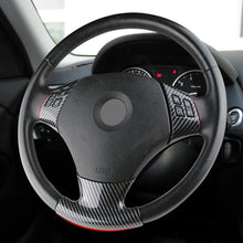 Load image into Gallery viewer, 3Pcs/Set Carbon Fiber Steering Wheel Cover Decorative Patch For BMW 1 3 Series E87 E90 E92 E93 2005-2012