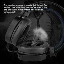 Load image into Gallery viewer, Professional Gaming E-Sports Headphones With RGB Lighting Over-Ear Wired Headphones With Microphone For Laptops Computers