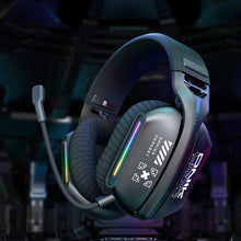 Load image into Gallery viewer, 5.3 Three-Mode E-Sports Gaming Headphones With Pluggable Microphone RGB Lighting Effect Over-Ear Noise-Cancelling Bluetooth Headphones