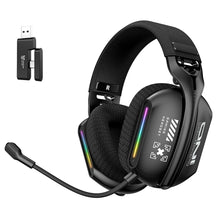 Load image into Gallery viewer, 5.3 Three-Mode E-Sports Gaming Headphones With Pluggable Microphone RGB Lighting Effect Over-Ear Noise-Cancelling Bluetooth Headphones