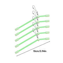 Load image into Gallery viewer, 5PCS 7-25CM Luminous Plastic Pipe Bottom Fishing Balance Sea Fishing Long Throw Anti-Winding Plastic Elbow Pipe Lure Accessories