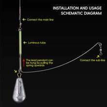 Load image into Gallery viewer, 10PCS 15/20/30/40CM Luminous Curved Blade Balance For Sea Fishing Stainless Steel Single-Blade Balance Hook Divider Fishing Gear