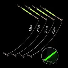 Load image into Gallery viewer, 10PCS 15/20/30/40CM Luminous Curved Blade Balance For Sea Fishing Stainless Steel Single-Blade Balance Hook Divider Fishing Gear