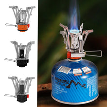 Load image into Gallery viewer, Portable Mini Folding Burner Head Integrated Outdoor Camping Stove With Burner Head Press Electronic Ignition