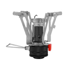 Load image into Gallery viewer, Portable Mini Folding Burner Head Integrated Outdoor Camping Stove With Burner Head Press Electronic Ignition