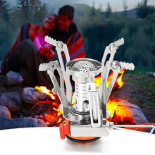 Load image into Gallery viewer, Portable Mini Folding Burner Head Integrated Outdoor Camping Stove With Burner Head Press Electronic Ignition