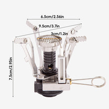 Load image into Gallery viewer, Portable Mini Folding Burner Head Integrated Outdoor Camping Stove With Burner Head Press Electronic Ignition