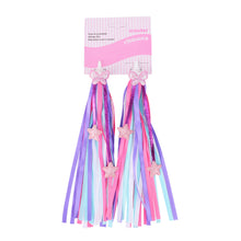 Load image into Gallery viewer, 1Pair Children' Bicycle Handlebar Ribbon Stars Butterflies Tassels Handlebar Plugs Decoration Bicycle Accessories