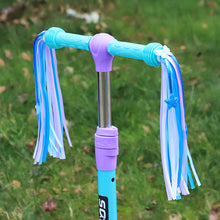 Load image into Gallery viewer, 1Pair Children' Bicycle Handlebar Ribbon Stars Butterflies Tassels Handlebar Plugs Decoration Bicycle Accessories