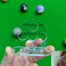 Load image into Gallery viewer, 1PC 5-Hole Billiard Cue Stroke Practice Trainer Straightness Training Acrylic Aiming Tool Billiards Accessories