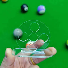 Load image into Gallery viewer, 1PC 5-Hole Billiard Cue Stroke Practice Trainer Straightness Training Acrylic Aiming Tool Billiards Accessories