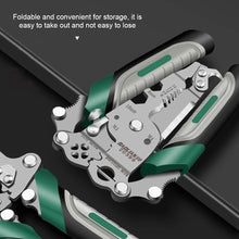 Load image into Gallery viewer, Wire Stripper Foldable Cable Cutter Stripper Pliers Multi-Function Electrician Hand Tool For Wires Cutting Crimping Winding