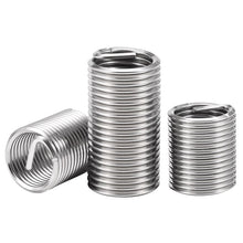 Load image into Gallery viewer, 60Pcs Wire Thread Insert M3 M4 M5 M6 M8 M10 M12 Fastening Thread Insert Stainless Steel Spiral Wire Screw Sleeve Wear Repair Kit