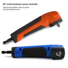 Load image into Gallery viewer, 90 Degree Right Angle Screwdriver Socket Adapter Drill Bit Corner Adapter 1/4" Hex Shank Driver Power Tool Accessories