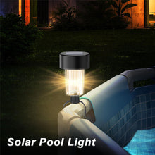 Load image into Gallery viewer, LED Solar Lamp Pool Lights Waterproof Solar Lights Decor Outdoor Swimming Pool Fence Garden Decoration Lamp For Yard