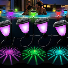 Load image into Gallery viewer, LED Solar Lamp Pool Lights Waterproof Solar Lights Decor Outdoor Swimming Pool Fence Garden Decoration Lamp For Yard