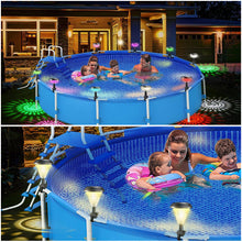 Load image into Gallery viewer, LED Solar Lamp Pool Lights Waterproof Solar Lights Decor Outdoor Swimming Pool Fence Garden Decoration Lamp For Yard