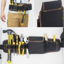 Load image into Gallery viewer, Multifunctional Tool Storage Bag Pouch Belt Electrician Tool Kit Drill Waist Bag Wrench Screwdriver Hardware Tool Bags Organizer