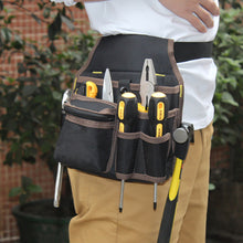 Load image into Gallery viewer, Multifunctional Tool Storage Bag Pouch Belt Electrician Tool Kit Drill Waist Bag Wrench Screwdriver Hardware Tool Bags Organizer
