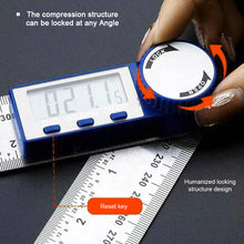 Load image into Gallery viewer, 2 in 1 Digital Angle Detector Scale Suitable for Woodworking Measurement Tools High Accuracy Mutifunction Tools