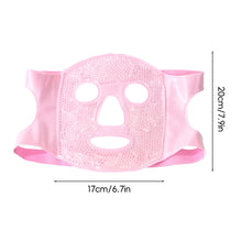 Load image into Gallery viewer, Portable Ice Face Mask Reusable Cold Compress Ice Pack Flexible Puffy Eyes Face Relief Cooling Mask Gel Face Mask for Hot And Cold Therapy