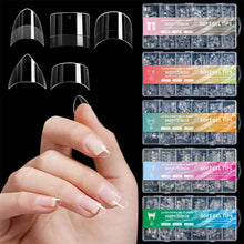 Load image into Gallery viewer, 600pcs/box Ultra Short False Nails Fingertips Nail Art Nail Plate Ultra Short Scratch Free Frosted Extension Nail