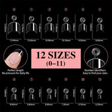 Load image into Gallery viewer, 600pcs/box Ultra Short False Nails Fingertips Nail Art Nail Plate Ultra Short Scratch Free Frosted Extension Nail