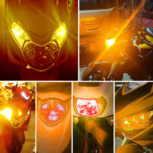 Load image into Gallery viewer, 2Pcs T15 Turn Signal Motorcycle Signal Light Width Lamp Parking Reversing Color Fog Canbus LED Bulb Accessories