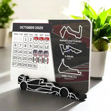 Load image into Gallery viewer, 2025 Calendar For F1 Formula 1 Racing Calendar 2025 Desktop Decoration 2025 Desktop Calendar With F1 Car Stand