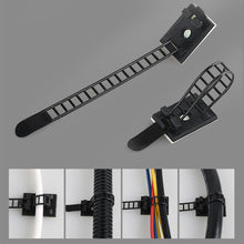Load image into Gallery viewer, 20Pcs Adjustable Cable Organizer Wire Winder Clip Earphone Holder Self Adhesive Mouse Keyboard Cord Management USB Charger Protector