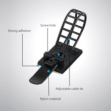 Load image into Gallery viewer, 20Pcs Adjustable Cable Organizer Wire Winder Clip Earphone Holder Self Adhesive Mouse Keyboard Cord Management USB Charger Protector