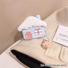 Load image into Gallery viewer, Ice Cream House Cover 3D Cute Silicone Earphone Earbuds Cover for AirPods 1/2/3/4 Pro 2 1 Charging Bags