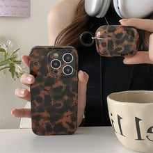 Load image into Gallery viewer, Stylish Dark Color Tortoiseshell Amber Glossy Cover Case For AirPods 1 2 3 4 Pro AirPods Pro 2 Shockproof Protective Case