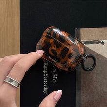 Load image into Gallery viewer, Stylish Dark Color Tortoiseshell Amber Glossy Cover Case For AirPods 1 2 3 4 Pro AirPods Pro 2 Shockproof Protective Case