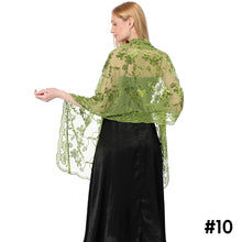 Load image into Gallery viewer, Sequins Shawl Wraps for Evening Dresses Wedding Decoration Scarf Elegant Hijab Cover for Ramadan Festivals Women's Modest Fashion Floral Shawl