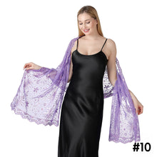 Load image into Gallery viewer, Moon Star Sequins Shawl Wraps for Evening Dresses Wedding Decoration Scarf Elegant Hijab Cover for Ramadan Festivals Women's Modest Fashion Shawl