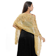 Load image into Gallery viewer, Moon Star Sequins Shawl Wraps for Evening Dresses Wedding Decoration Scarf Elegant Hijab Cover for Ramadan Festivals Women's Modest Fashion Shawl