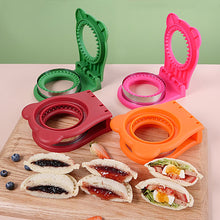 Load image into Gallery viewer, Stainless Steel Round Sandwich Press Mold Sealer Non-Stick Leak-Proof Kawaii Design for Meal Prep Kids’ Lunchbox Camping Snacks
