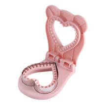 Load image into Gallery viewer, Stainless Steel Heart Shape Sandwich Press Mold Sealer Flip Non-Stick Kawaii Design for Meal Prep Kids’ Lunchbox Camping Snacks Bread Toast Mold