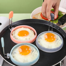 Load image into Gallery viewer, Collapsible Silicone Egg Mold Heat-Resistant Non-Scratch Pan Safe Non-Stick Egg Cooker Ring Leak-Proof Breakfast Maker Kitchen Tools