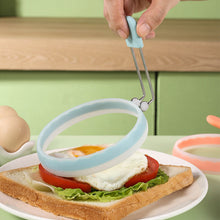 Load image into Gallery viewer, Collapsible Silicone Egg Mold Heat-Resistant Non-Scratch Pan Safe Non-Stick Egg Cooker Ring Leak-Proof Breakfast Maker Kitchen Tools