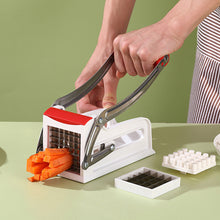 Load image into Gallery viewer, Adjustable Potato Carrot Cutter for Homemade Crispy Fries Stainless Steel Vegetable Slicer Higher Cost Performance with Non-Slip Base Stir-Fry Prep Tool