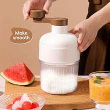 Load image into Gallery viewer, Wholesale Discount Manual Ice Shaver Hand Ice Planer Splash-Proof with Freezing Tray Shaved Ice Hand-Crank for Camping Home Dessert Shops