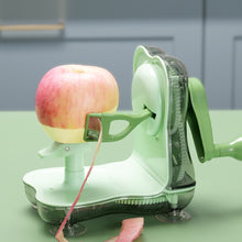 Load image into Gallery viewer, 2-in-1 Stainless Steel Fruit Peeler Hand-Crank Apple Slicer Ergonomic Handle Peel For 6 Seconds Suction Base Apple Pie Prep Fruit Platter Tool